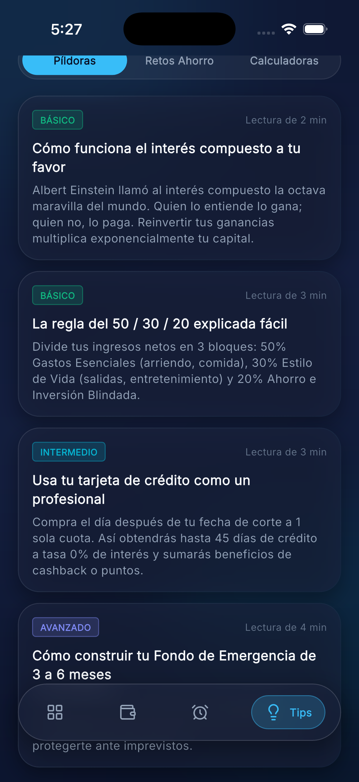 Recordatorios y Metas Tivo